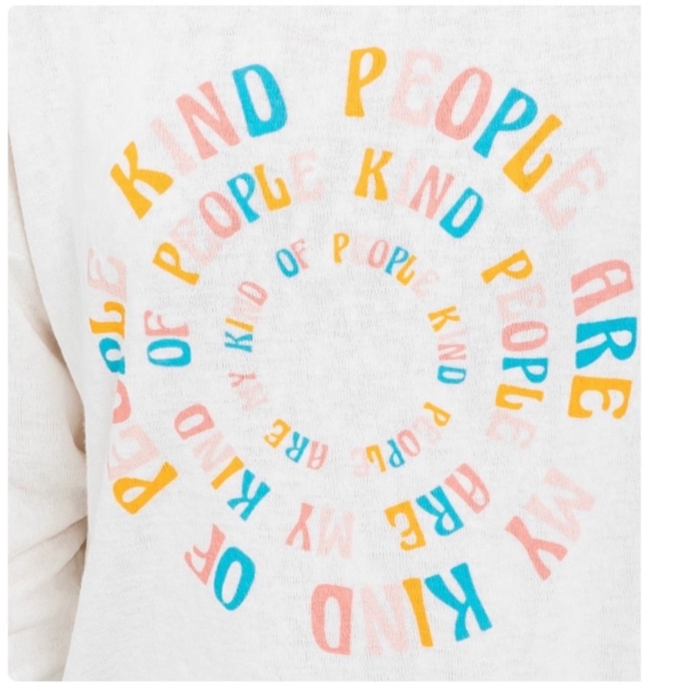 NEW Plus Size KIND PEOPLE ARE MY KIND OF PEOPLE Brushed Terry
